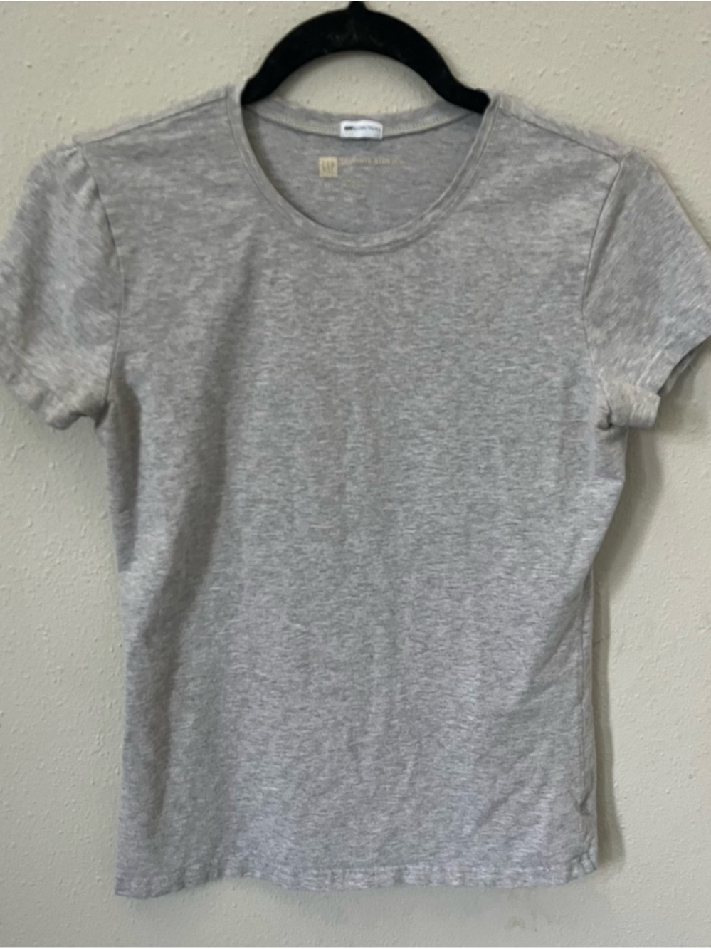 GAP Heather Gray Stretch Crewneck Tee